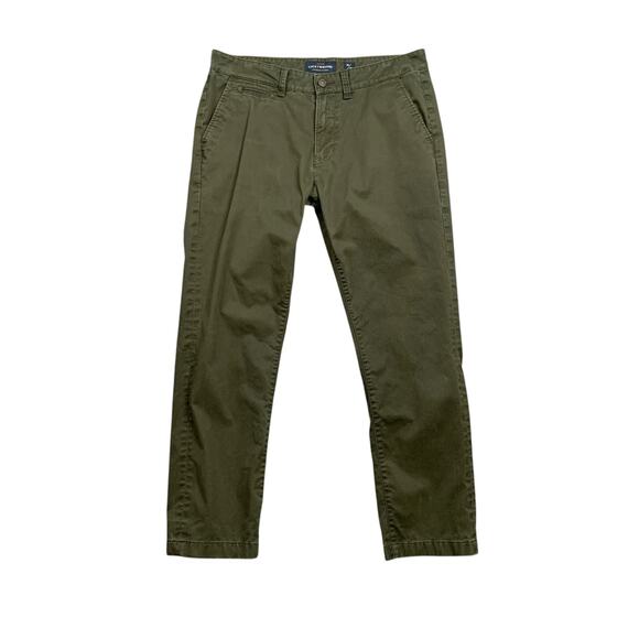 Lucky Brand Pants Mens 34 Forest Green 410 Coolmax Stretch Athletic Chino - Picture 1 of 12